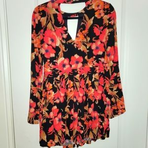 Free People, 0, Floral long sleeve dress